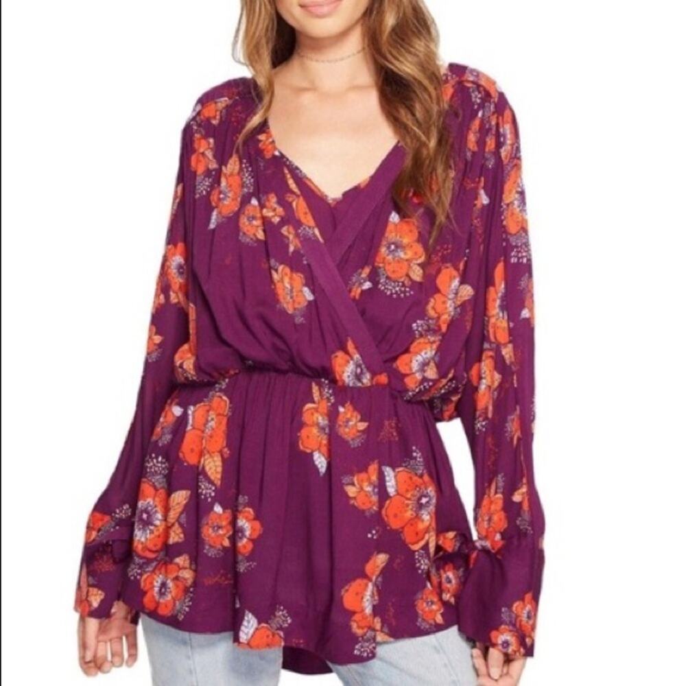 Free People Tuscan Dreams Floral Print Tunic